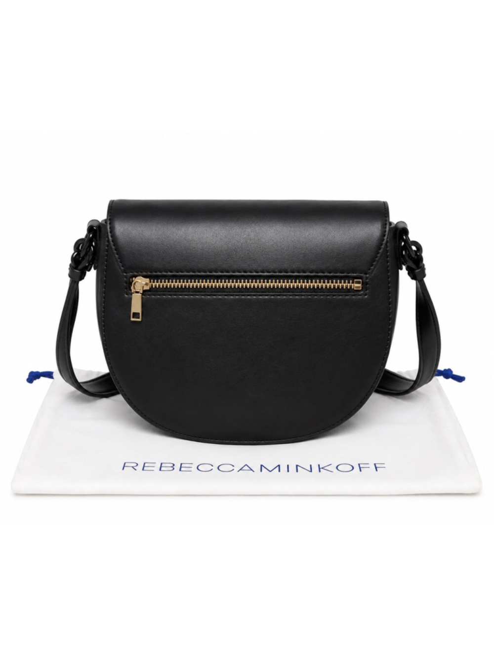 Rebecca Minkoff Astor Saddle Bag – Black Leather – NWT